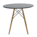 Set masa si scaune Dining, Gri, D80x73 cm, imagine produs 7