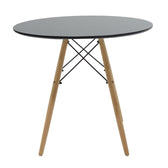 Set masa si scaune Dining, Gri, D80x73 cm, imagine produs 7