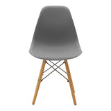 Set masa si scaune Dining, Gri, D80x73 cm