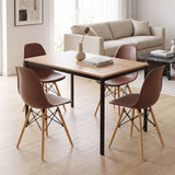 Set masa si scaune Dining, Maro, 120x75x75 cm
