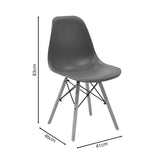 Set masa si scaune Dining, Maro, 120x75x75 cm