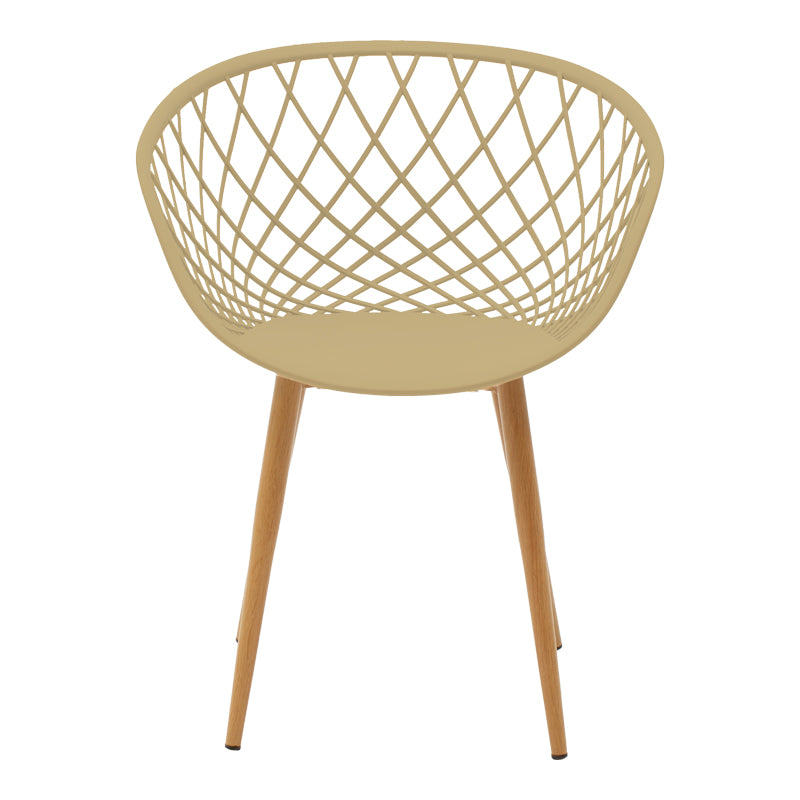 Set masa si scaune Dining, MDF, 80x80x76 cm - Cappuccino