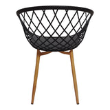 Set masa si scaune Dining, MDF, 80x80x76 cm - Negru