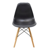 Set masa si scaune Dining, Negru, 80x80x76 cm