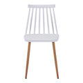 Set masa si scaune Dining, Sticla, Alb, D100x75 cm, imagine produs 8