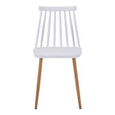 Set masa si scaune Dining, Sticla, Alb, D100x75 cm, imagine produs 8