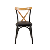 Set masă și scaune extensibile (4 bucăți) OLİVER SBT WHİTE KARİNA-Table & Chairs Set  11, Negru, 77x75x120 cm