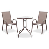 mobilier de gradina Set Masa si Scaune Gradina Watson-Calan 3 Piese Maro