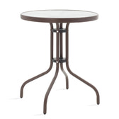 Set Masa si Scaune Gradina Watson-Calan 3 Piese, Maro, 70x60x70 cm, imagine suplimentara