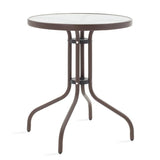 Set Masa si Scaune Gradina Watson-Obbi 3 Piese, Maro, 60x60x70 cm