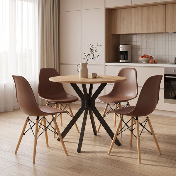 Set masa si scaune Julita dining, D80x75 cm