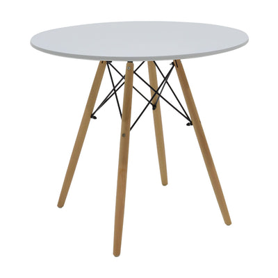Set masa si scaune Julita-Noor, Gri inchis-Alb-Gri, 80x73 cm Pakoworld, imagine produs 5, Masa Cu Scaune, culoare Gri inchis-Alb-Gri