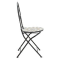Set Masa si Scaune Mosaic 3 Piese, Negru - Multicolor, 60x60x94 cm, perspectiva suplimentara