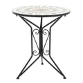 Set Masa si Scaune Mosaic 3 Piese, Negru - Multicolor, 60x60x94 cm, foto produs 11