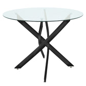 Set masa si scaune Murde Black, Metal, Negru, D100x75 cm, detaliu produs
