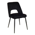 Set masa si scaune Murde Chairs Black, MDF, Negru, D120x75 cm, imagine produs 6