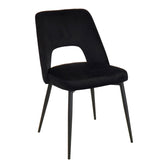 Set masa si scaune Murde Chairs Black, MDF, Negru, D120x75 cm, imagine produs 6