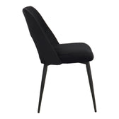 Set masa si scaune Murde Chairs Black, MDF, Negru, D120x75 cm, imagine produs 7