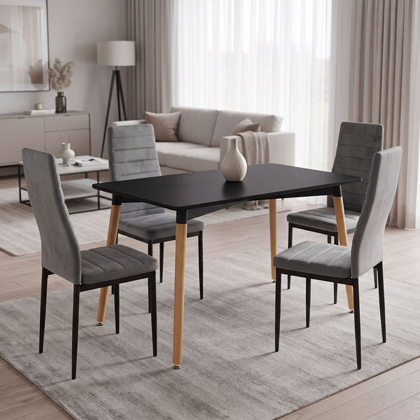 Set masa si scaune Parker Dining, 120x80x76 cm