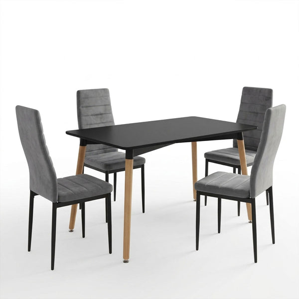 Set masa si scaune Parker Dining, 120x80x76 cm
