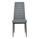 Set masa si scaune Parker Dining, 120x80x76 cm - Gri
