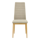 Set masa si scaune Parker dining, D80x75 cm - Bej
