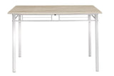 Set masa si scaune Roza, 5 piese, Nuc - Alb - Sonoma - Gri, 120x70x75 cm - Alb