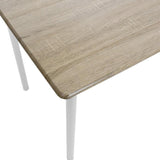 Set masa si scaune Roza, 5 piese, Nuc - Alb - Sonoma - Gri, 120x70x75 cm - Alb