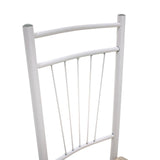 Set masa si scaune Roza, 5 piese, Nuc - Alb - Sonoma - Gri, 120x70x75 cm - Alb