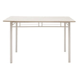 Set masa si scaune Roza, 5 piese, Nuc - Alb - Sonoma - Gri, 120x70x75 cm - Gri
