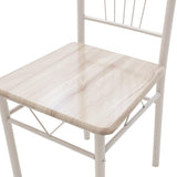 Set masa si scaune Roza, 5 piese, Nuc - Alb - Sonoma - Gri, 120x70x75 cm - Gri