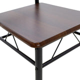 Set masa si scaune Roza, 5 piese, Nuc - Alb - Sonoma - Gri, 120x70x75 cm - Nuc