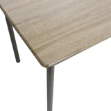 Set masa si scaune Roza, 5 piese, Nuc - Alb - Sonoma - Gri, 120x70x75 cm - Sonoma