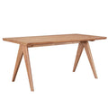 Set mese de sufragerie Winslow, 7 piese, nuc deschis, 160x85x75 cm, imagine suplimentara