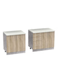 Set mobila bucatarie 4 buc Festa V, Sonoma, 160x60x85 cm, imagine suplimentara
