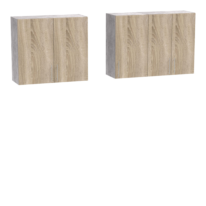 Set mobila bucatarie 4 buc Festa V, Sonoma, 160x60x85 cm, detaliu produs