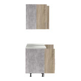 Set mobila bucatarie 4 buc Festa V, Sonoma, 160x60x85 cm
