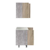 Set mobila bucatarie 4 buc Festa V, Sonoma, 160x60x85 cm, foto produs 6
