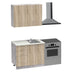 Dulap Bucatarie Set mobila bucatarie Festa Sonoma 100x60x85 cm