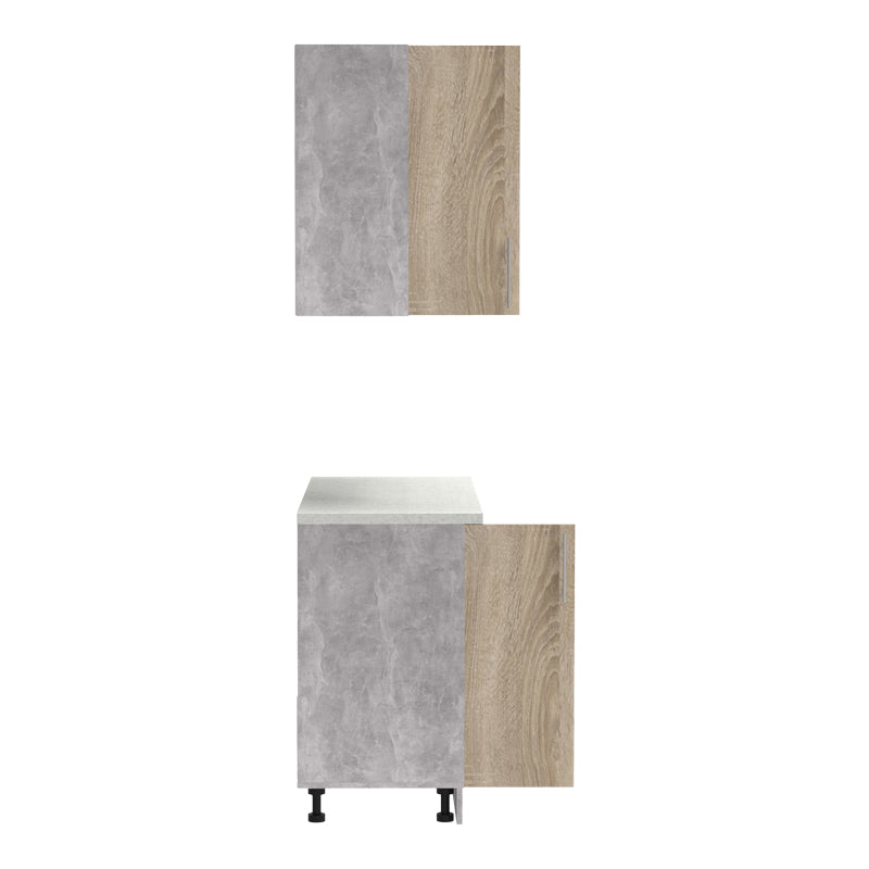 Set mobila bucatarie Festa, Sonoma, 100x60x85 cm