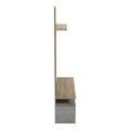 Set mobila living cu aspect de marmura, Perlento, culori bej și sonoma, lemn, 140x41x219 cm, foto produs 6