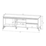 Set mobila sufragerie Belka, Crem, 210x45x153 cm