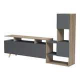 Set mobila sufragerie Defry, Sonoma-Antracit, 178x32x110 cm