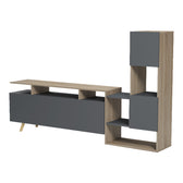 Set mobila sufragerie Defry, Sonoma-Antracit, 178x32x110 cm, imagine produs 5