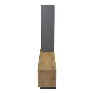 Set mobila sufragerie Tilveo, Stejar-Antracit, 230x42x180 cm, imagine produs 6