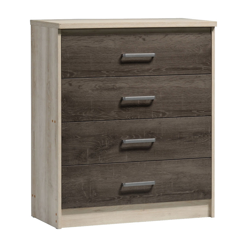 Set mobilier complet pentru studenti Intermission, lemn si metal, 5 piese cu scaun ergonomic, pat 90x200 cm + birou 120x60 cm + dulap 80x180 cm + noptiera 40x50 cm
