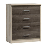 Set mobilier complet pentru studenti Intermission, lemn si metal, 5 piese cu scaun ergonomic, pat 90x200 cm + birou 120x60 cm + dulap 80x180 cm + noptiera 40x50 cm