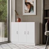 Set mobilier de birou Linta XL, 5 piese, Birou - Biblioteca - Consola - Masa - Rollbox, 140x60x74 cm - Alb
