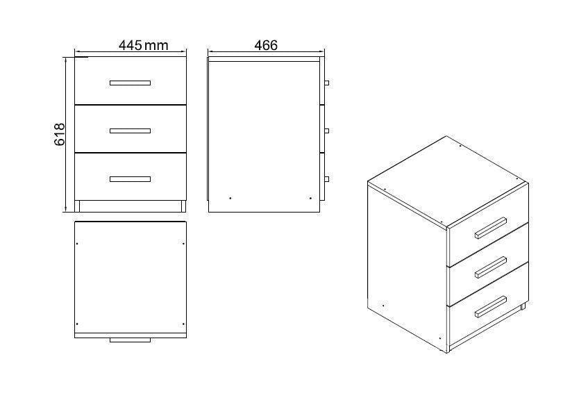 Set mobilier de birou Linta XL, 5 piese, Birou - Biblioteca - Consola - Masa - Rollbox, 140x60x74 cm - Maro