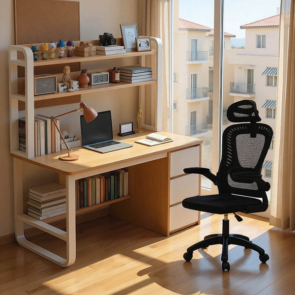 Set Mobilier de Birou pentru Studenți Level, Lemn, 2 Piese, 120x61x147 cm